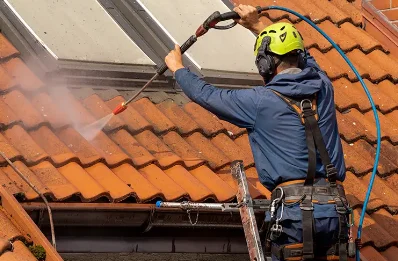 Démoussage et hydrofuge de toiture à Etsaut
